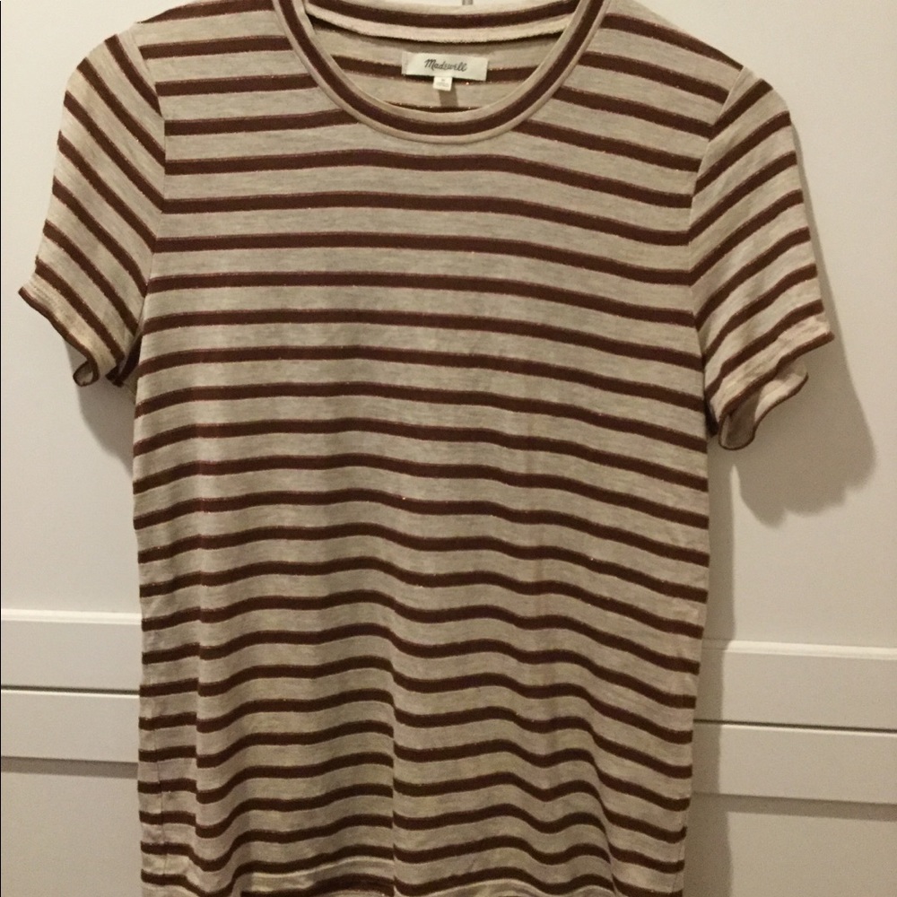Madewell Metallic Striped Tee